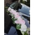 Dekoracja do auta ślubnego w stylu rustykalnym  - komplet